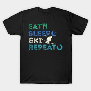 Eat Sleep Ski Repeat T-Shirt